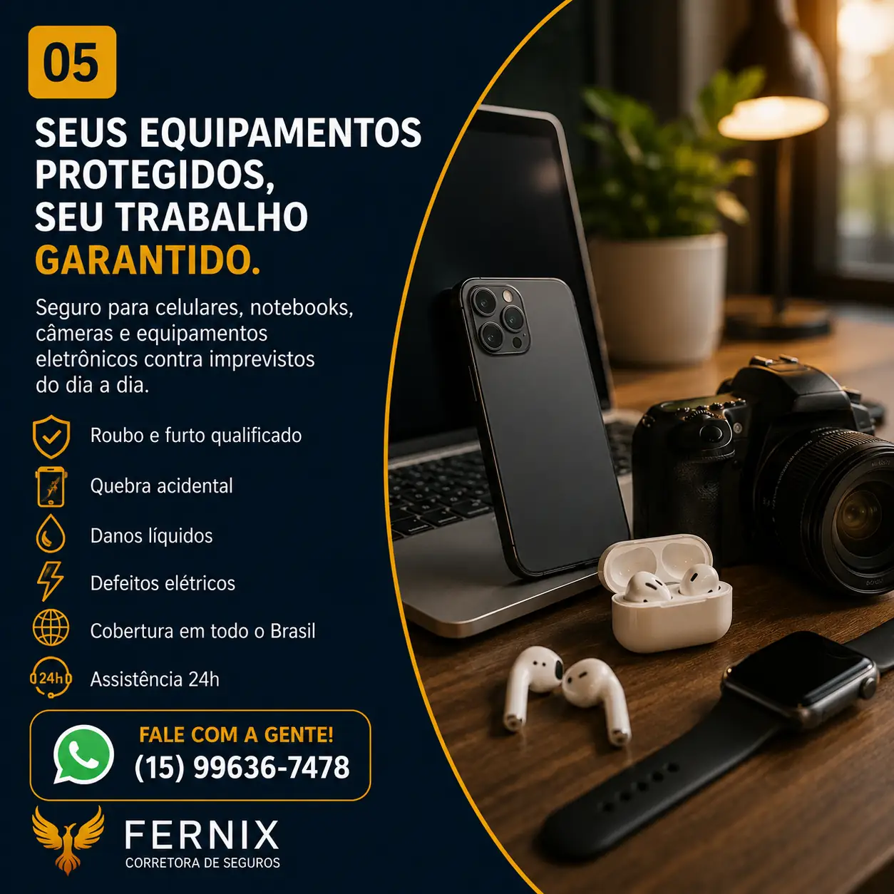 Seguro para celular e equipamentos