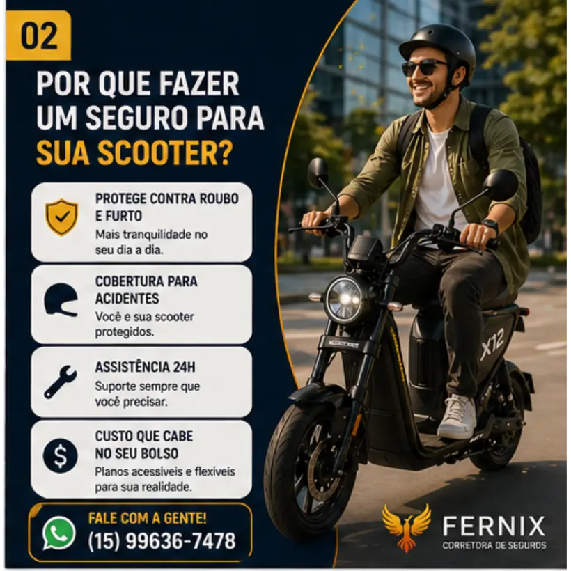 Motivos para fazer seguro para scooter eletrica